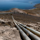 Pipes from an abandoned water intake tower are shown at Lake Mead on June 12, 2021.